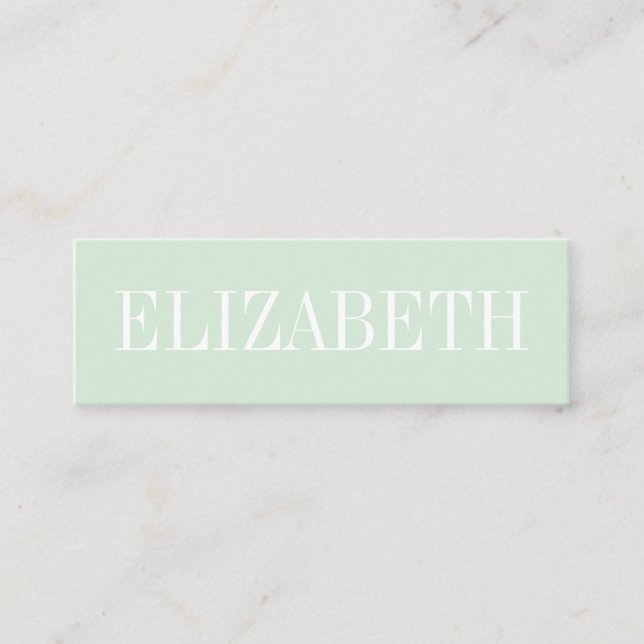 Carte de visite QRCode vert moderne (Devant)