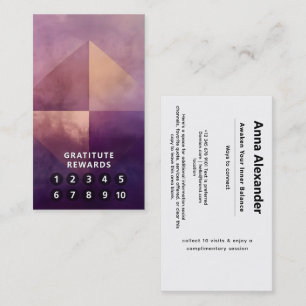 Carte De Visite Quadrant Doux Design Minimaliste