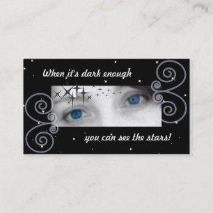 Carte De Visite Quand il est assez foncé vous pouvez voir les