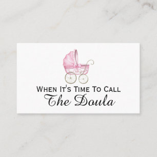 Carte De Visite Quand il est temps d'appeler la grossesse de Doula