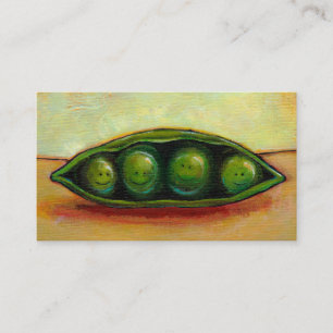 Carte De Visite Quatre pois dans un art original unique