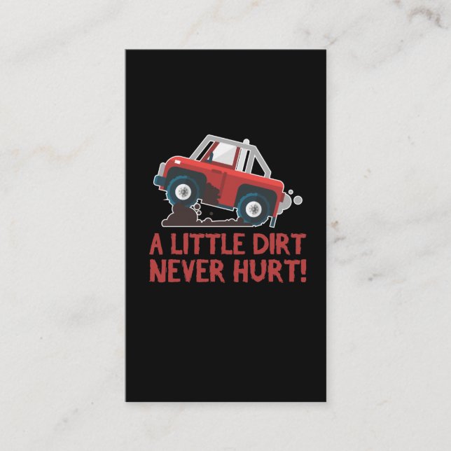 Carte De Visite Quatre roues - VTT Riding Mud Dirt Quad Rider (Devant)