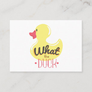 Carte De Visite Qu'est-ce que le canard