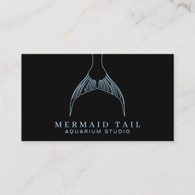 Carte De Visite Queue Aquarium Mermaid (Devant)