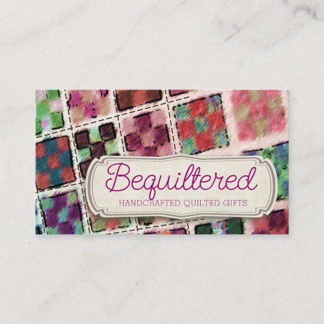 Carte De Visite Quilter bloque quilting couture couturière artisan (Devant)