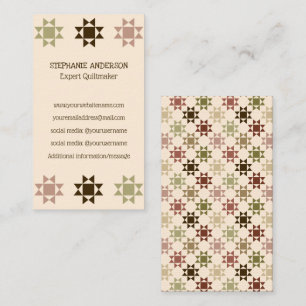 Carte De Visite Quiltmaker, Quilt Business Amish Quilt