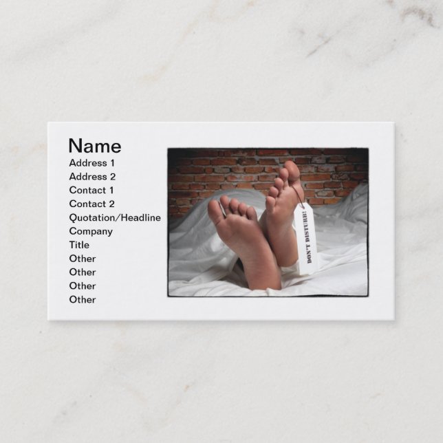 CARTE DE VISITE R.I.P. (Devant)