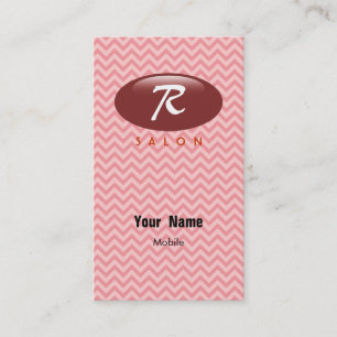 Carte De Visite R Salon de beauté Monogram