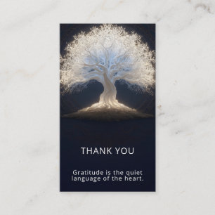 Carte De Visite Racines de la lumière des étoiles Arbre lumineux