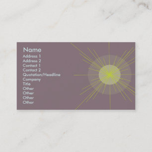 Carte De Visite Radial - affaires