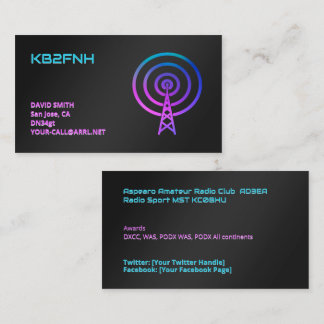 Carte De Visite Radio amateur