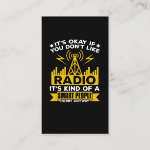 Carte De Visite Radio Hobby Funny Radio Opérateur