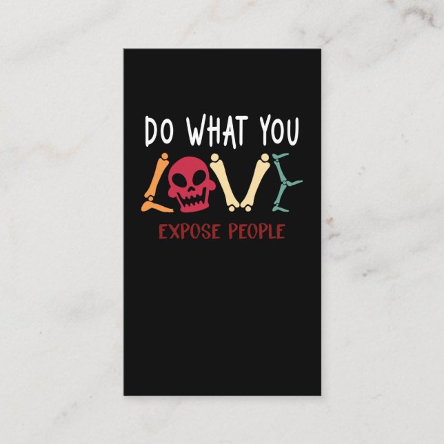 Carte De Visite Radiologue Humour Squelette Xray Funny Radiologie (Devant)