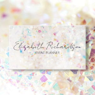 Carte De Visite Rainbow Aura Quartz Crystal Moderne Chic Élégant