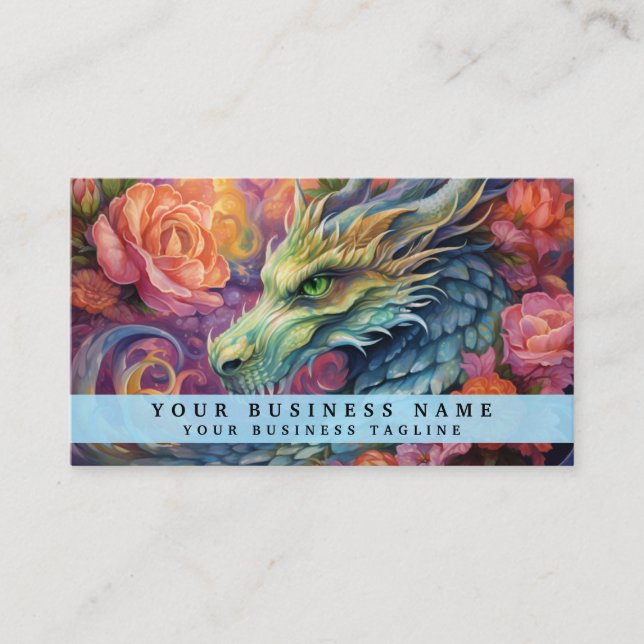 Carte De Visite Rainbow Chinese Dragon (Devant)
