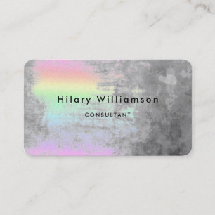 Carte de visite Rainbow Grey Pastel