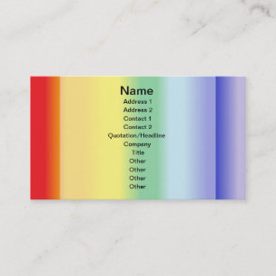 Carte De Visite Rainbow v1