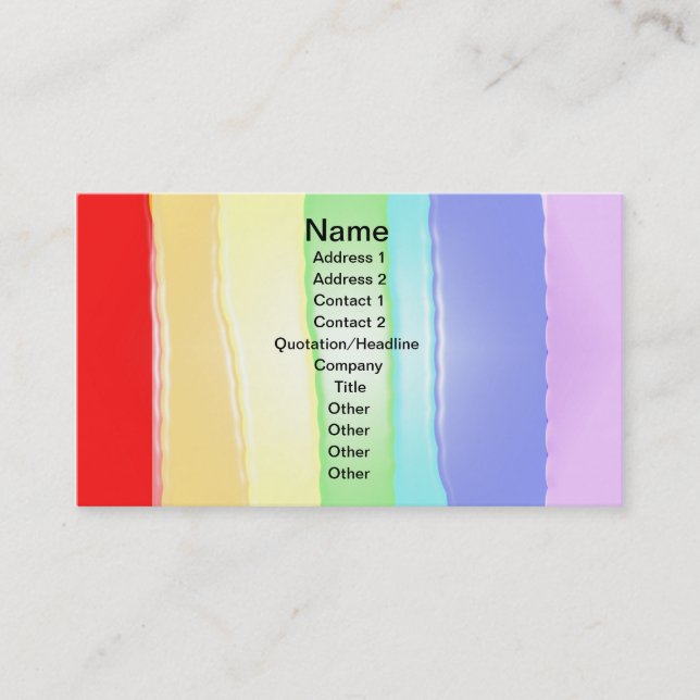 Carte De Visite Rainbow v2 (Devant)