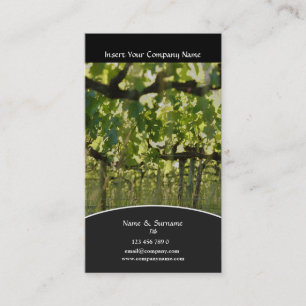 Carte De Visite Raisin de vignoble d'établissement vinicole de