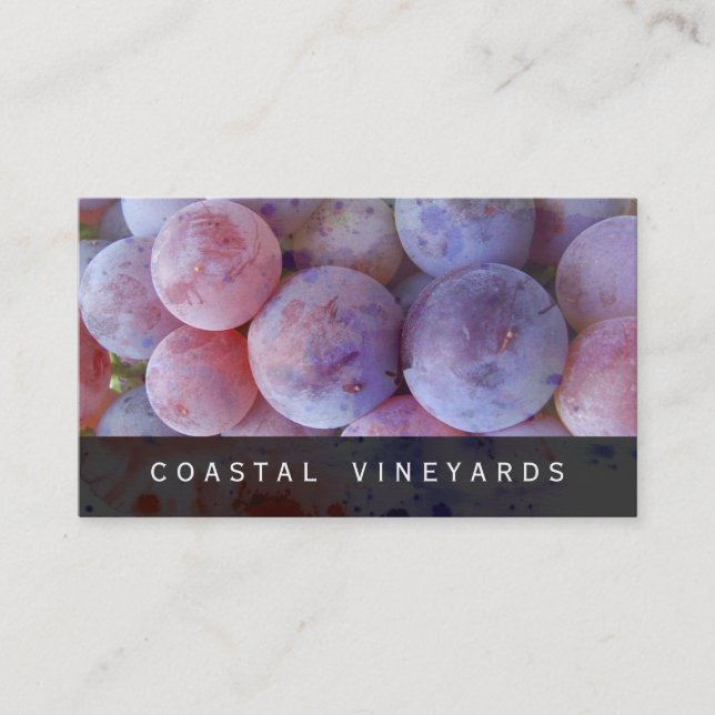 Carte De Visite Raisins de vin (Devant)