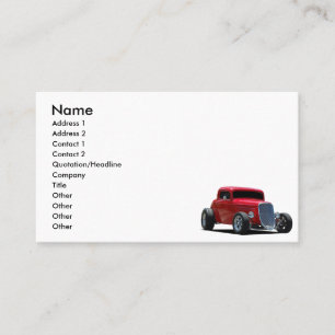 Carte De Visite Râle chaud