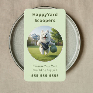 Carte De Visite Ramasseur de crottes de chien Nettoyage de cour de
