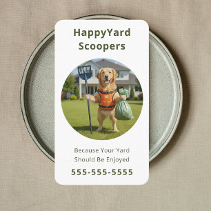 Carte De Visite Ramasseur de crottes de chien professionnel Nettoy