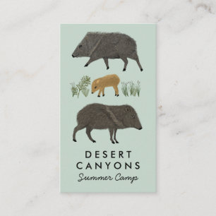 Carte De Visite Randonnée en campings extérieurs Aventure Javelina
