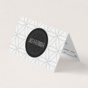 Carte De Visite rappel de rendez-vous plié par géométrie sacré