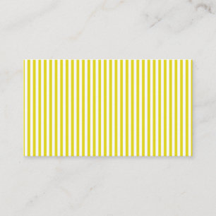 Carte De Visite rayé jaune moutarde
