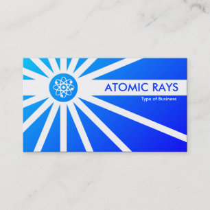 Carte De Visite Rayons atomiques - Bleu