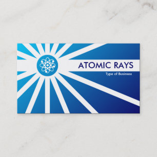 Carte De Visite Rayons atomiques - le bleu a ombragé II