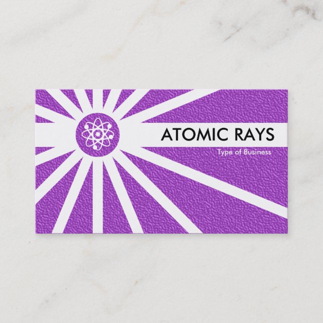 Carte De Visite Rayons atomiques - Texture violette incorporée (Devant)