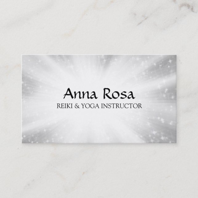 Carte De Visite *~* Rayons Reiki Éclairage de guérison de l'énergi (Devant)