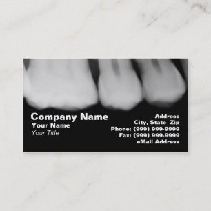 Carte De Visite Rayons X des dents