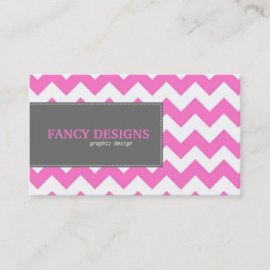 Carte De Visite Rayures chics de Chevron