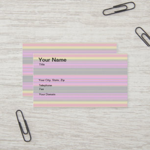 Carte De Visite Rayures colorées lumineuses