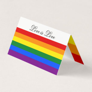 Carte De Visite Rayures de gay pride de drapeau d'arc-en-ciel de