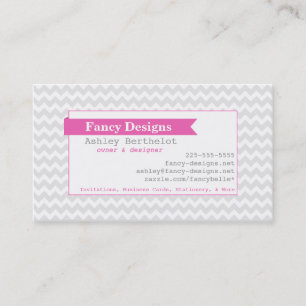 Carte De Visite Rayures de mod Chevron