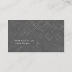 Carte De Visite Rayures peu précises de Minimalistic (gris-foncé)