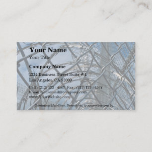 Carte De Visite Razor wire, prison
