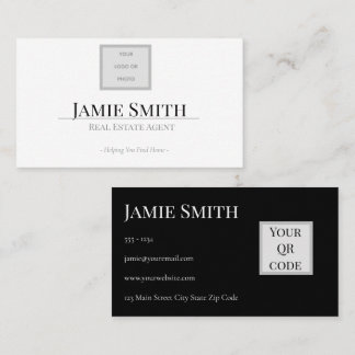 Carte De Visite Realestate Business Card Templates Minimalistic