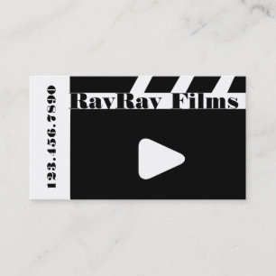 Carte De Visite Réalisateur Film Cinéma Producteur Production Entr