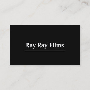 Carte De Visite Réalisateur Film Cinéma Producteur Production Entr