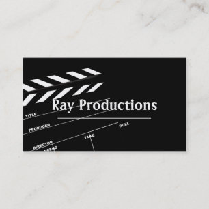 Carte De Visite Réalisateur Film Cinéma Producteur Production Entr