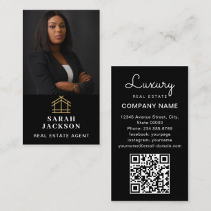 Carte De Visite Réalisateur immobilier professionnel Ajouter photo
