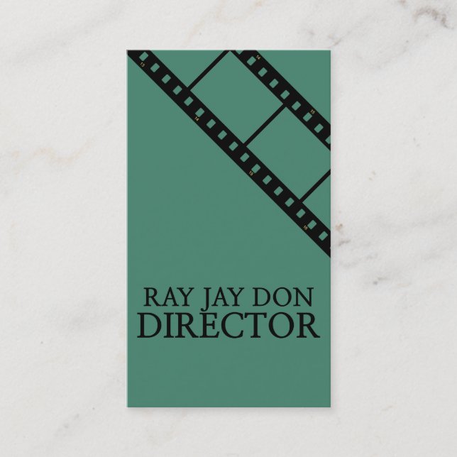 Carte De Visite Réalisateur réalisateur de films de réalisateur ré (Devant)