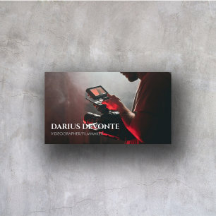 Carte De Visite Réalisateur vidéaste Cinéma minimaliste moderne