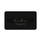 Realtor Black Immobilier Agent Monogramme Moderne