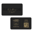 Realtor Black Immobilier Agent Monogramme Moderne